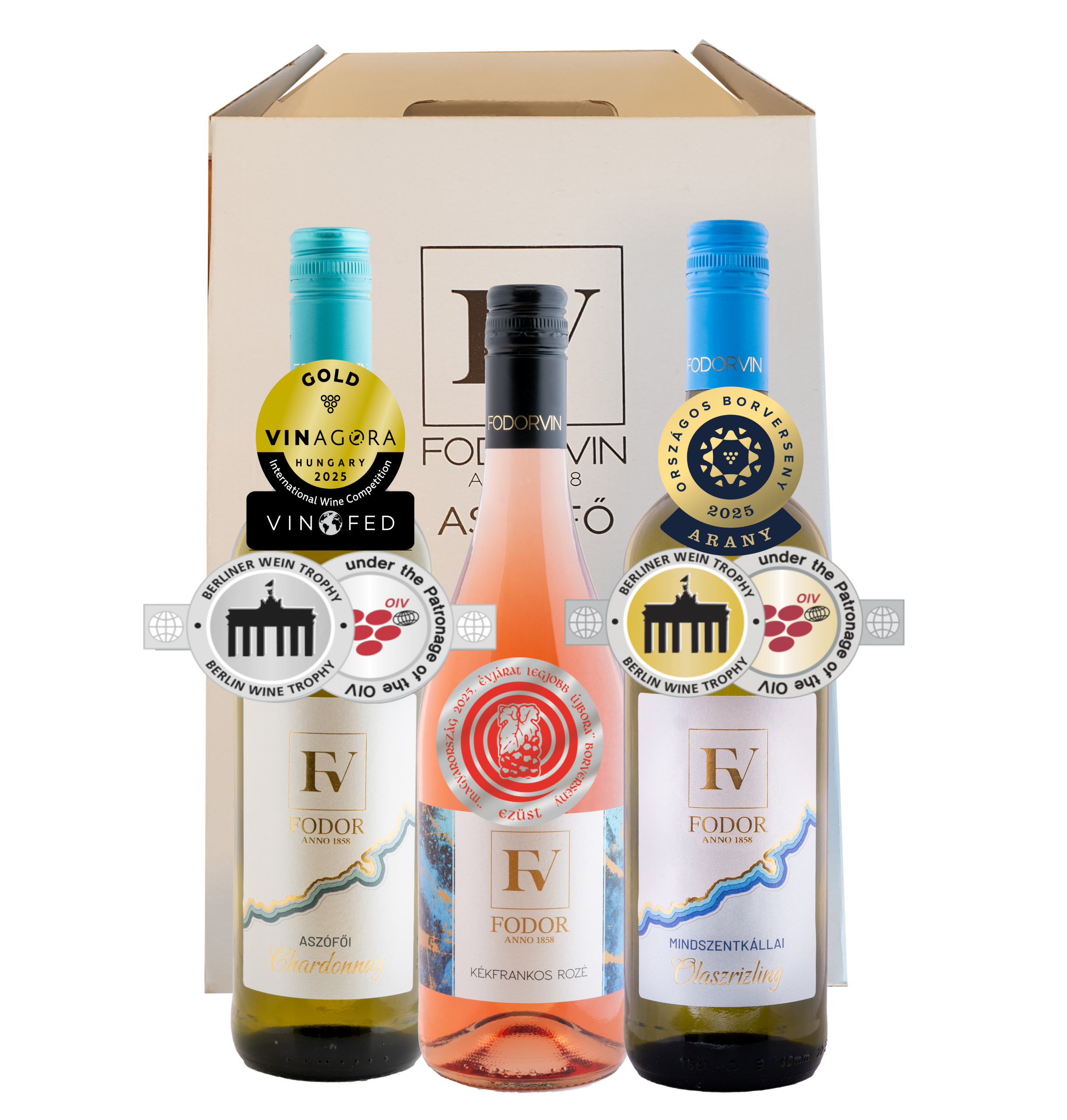 "Év slágerei" Borválogatás Díszdobozban